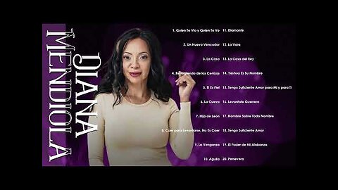 Diana Mendiola - 1 Hora Sus Mejores Canciones Grandes Éxitos - Álbum Completo.