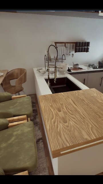 Ultra-Realistic Apartment Interior Design in Unreal Engine 5 | Cinematic Camera Showcase