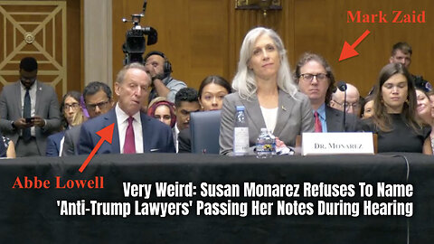 Very Weird: Susan Monarez Refuses To Name 'Anti-Trump Lawyers' Passing Her Notes During Hearing