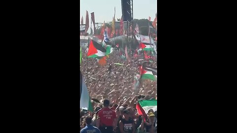 Uk open Air party with Free Free Palestine chants