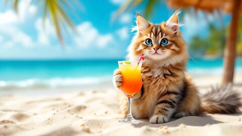 Cat Life at Beach