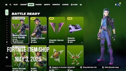Fortnite Item Shop|May 3, 2025(*New* Bounty Hunter Torin Bundle & Emotes)