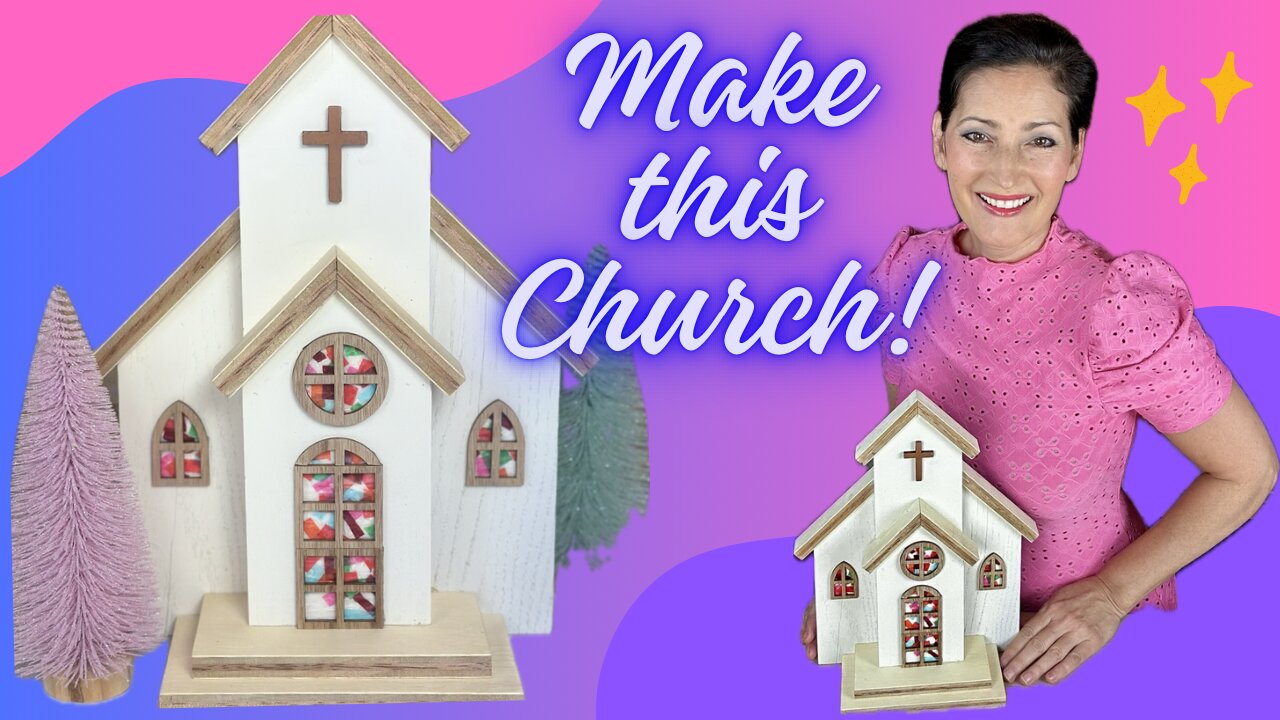 Make these to SELL! How to Build a DIY Wooden Church | Christmas Weddings Easter Christian Crafts
