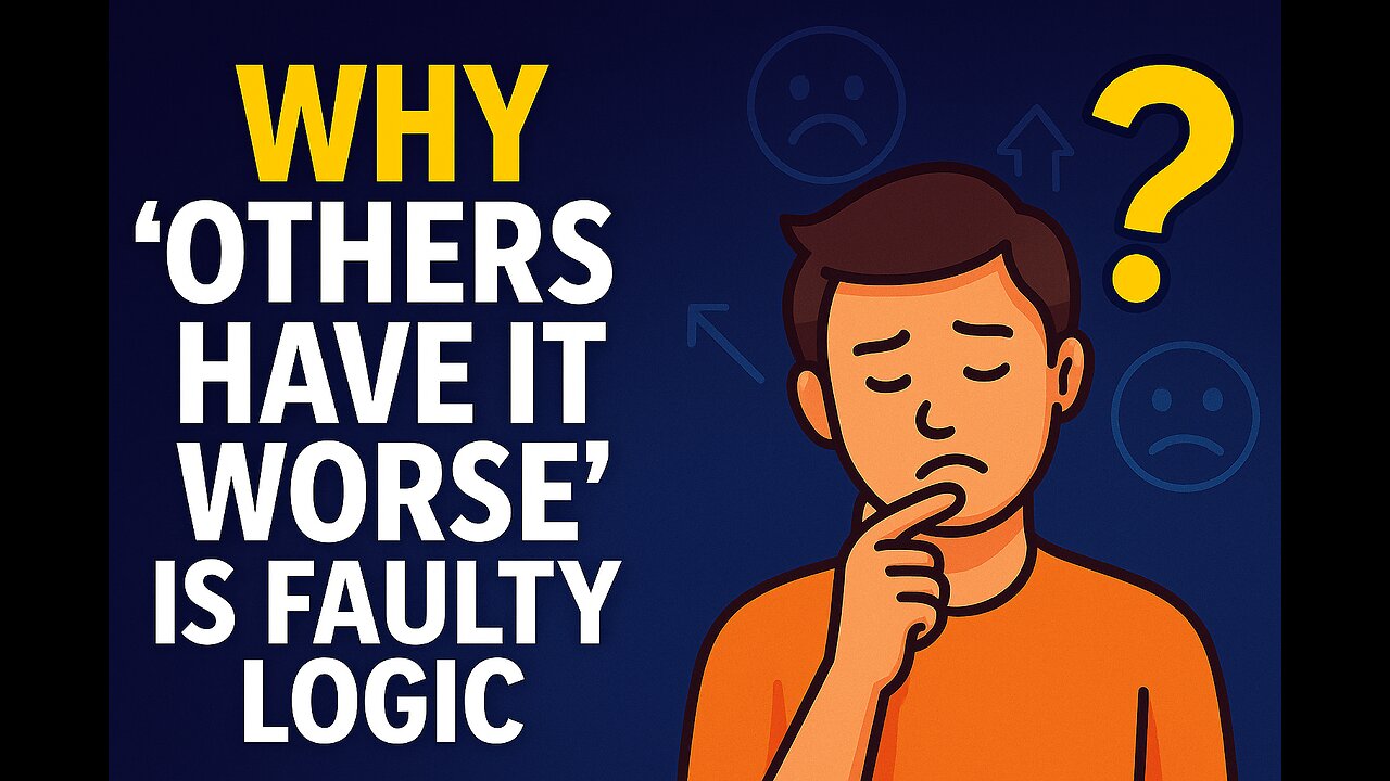 Why 'Others Have It Worse' Is Faulty Logic. Relative Privation.