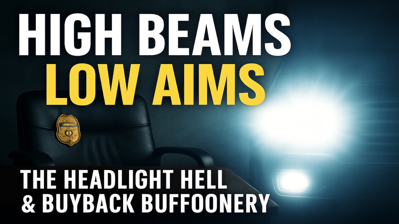 High Beams, Low Aims-HeadLight Hell & "Buyback" Buffoonery