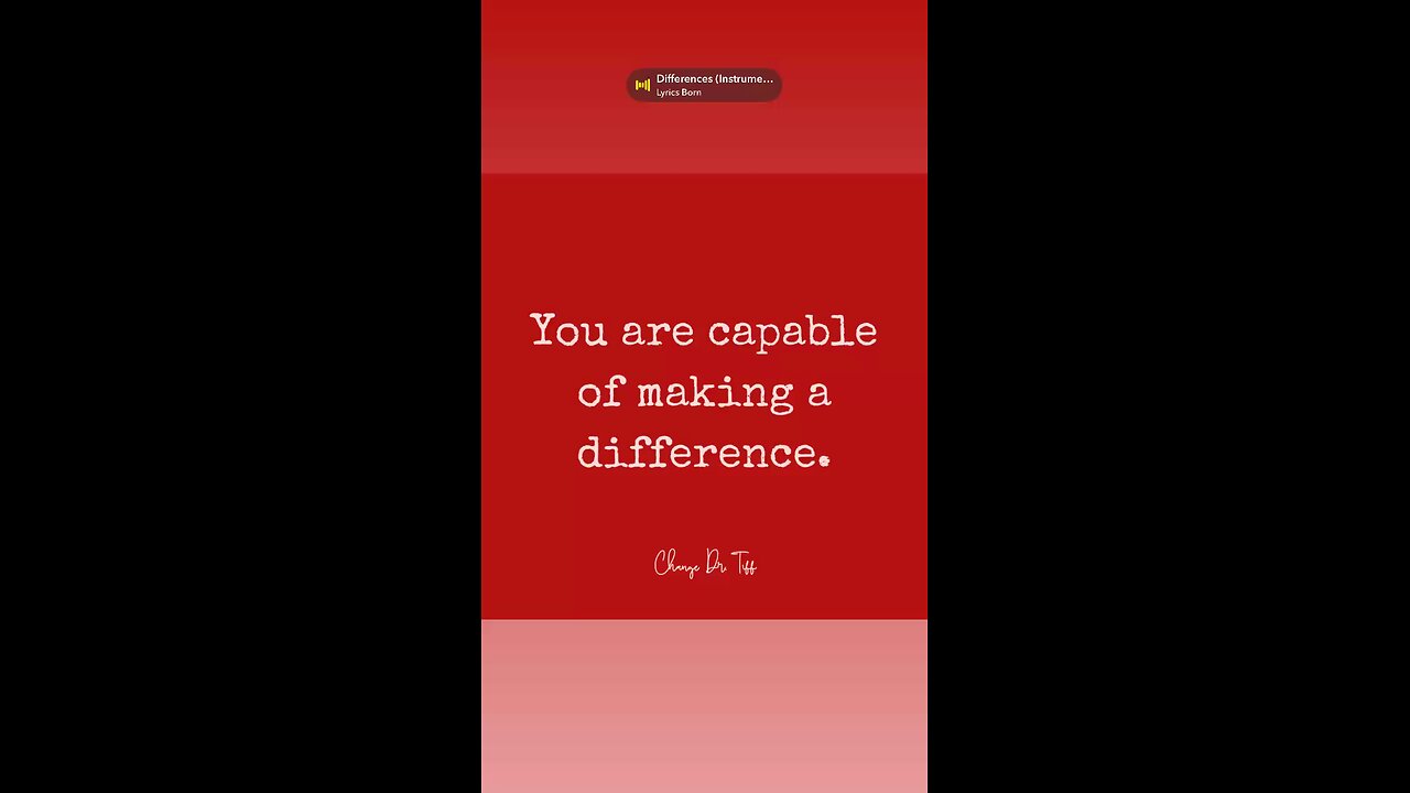 You matter