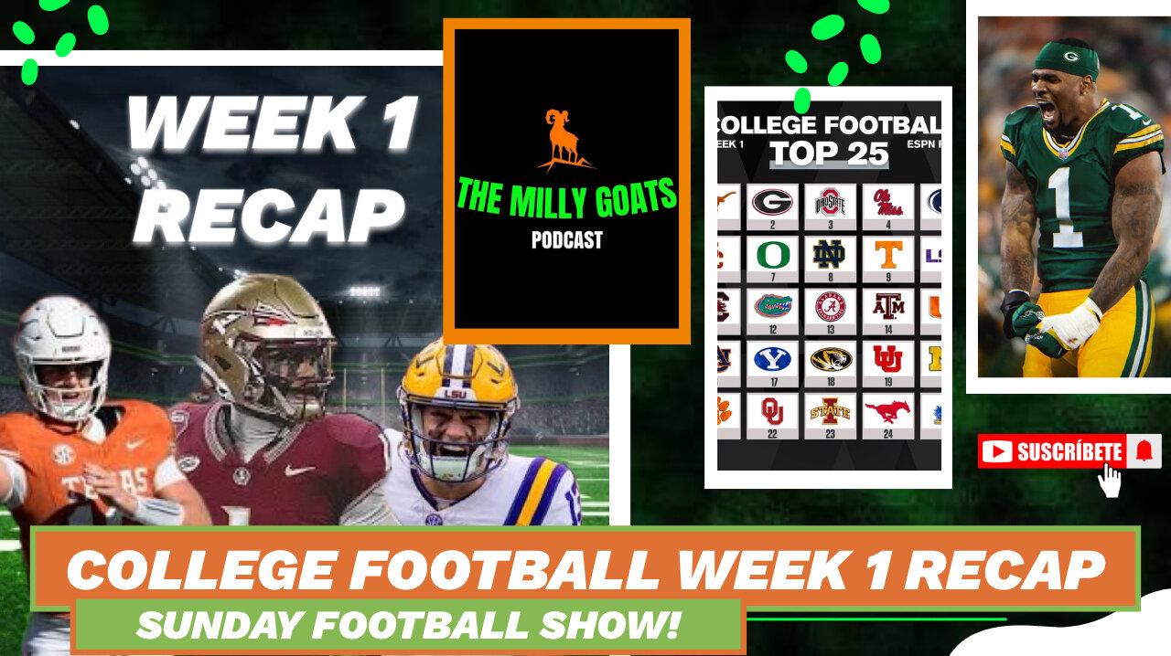 College Football Week 1 Recap Show - Winners & Losers!