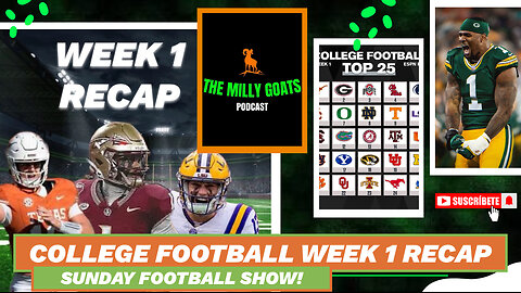 College Football Week 1 Recap Show - Winners & Losers!