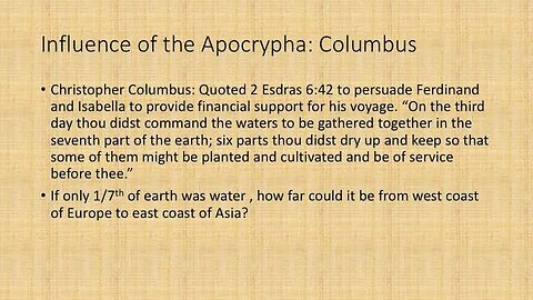 CHRISTOPHER COLUMBUS 1&2 ESDRAS & THE 10 LOST TRIBES