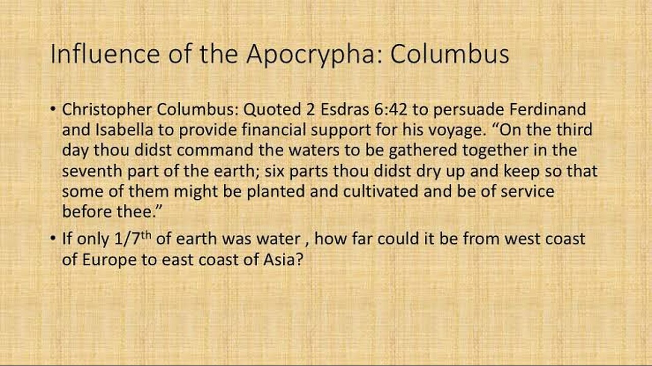 CHRISTOPHER COLUMBUS 1&2 ESDRAS & THE 10 LOST TRIBES
