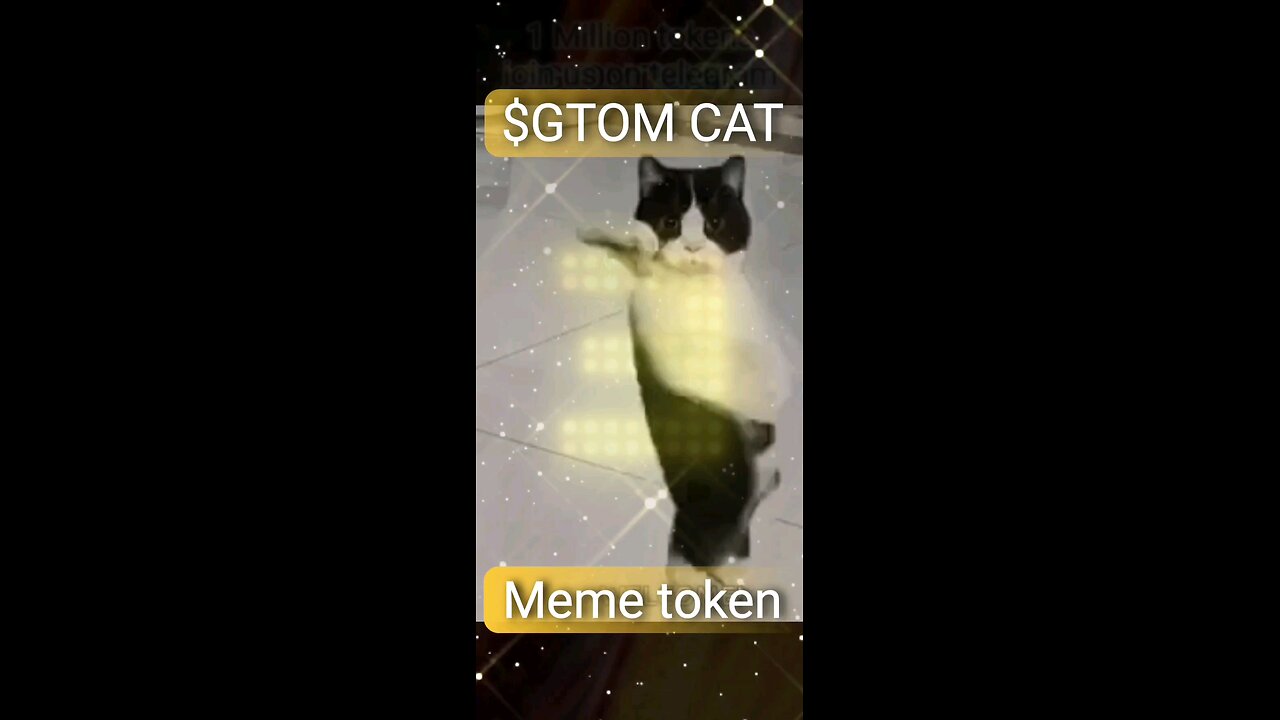 $GTOM CAT DANCING | MEME CAT TOKEN ON TELEGRAM, PLAY THE GAME.