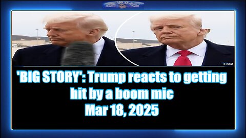 'BIG STORY' Trump reacts to getting hit by a boom mic