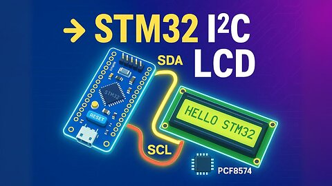 Interface 16x2 LCD with STM32 via I²C | CubeMX + HAL Guide