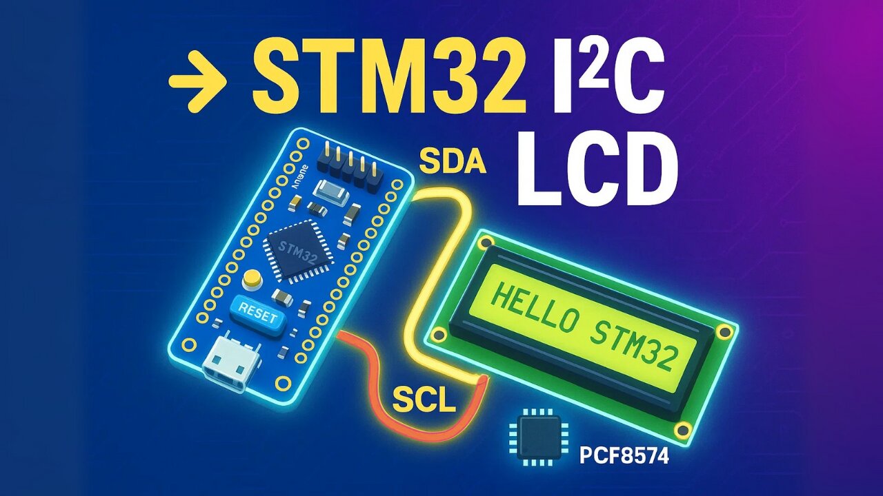 Interface 16x2 LCD with STM32 via I²C | CubeMX + HAL Guide