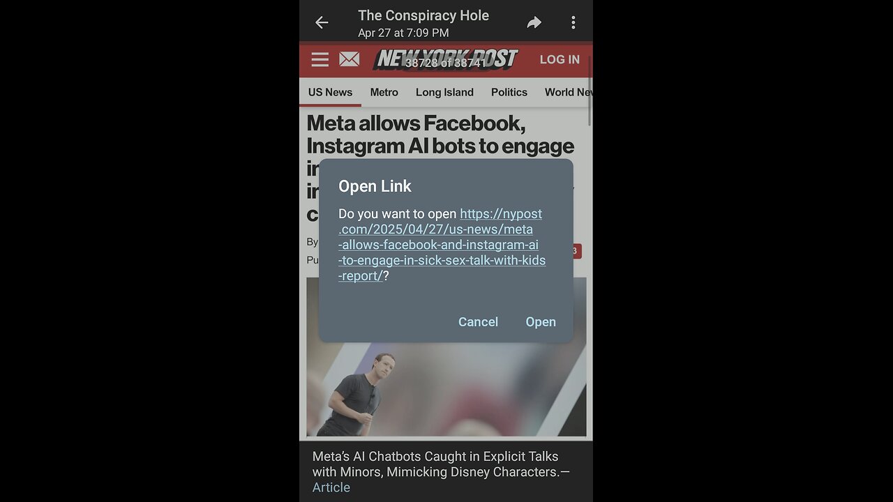 News Shorts: Meta's Bots are Inappropriate with Minors