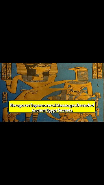 Herugaret: Supernatural Messages Decoded? Ancient Egypt Secrets #Herugaret #EgyptMystery...