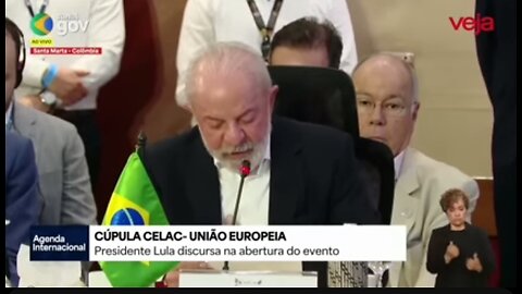 Veja a íntegra do discurso de Lulaladrão na 4ª Cúpula Celac-UE, em Santa Marta, na Colômbia. 2025/11/09