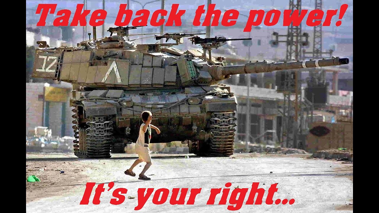 Palastinian Child Verses Tank ... Fair Fight ???