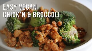 Vegan Chick’n & Broccoli with Peanut Sauce