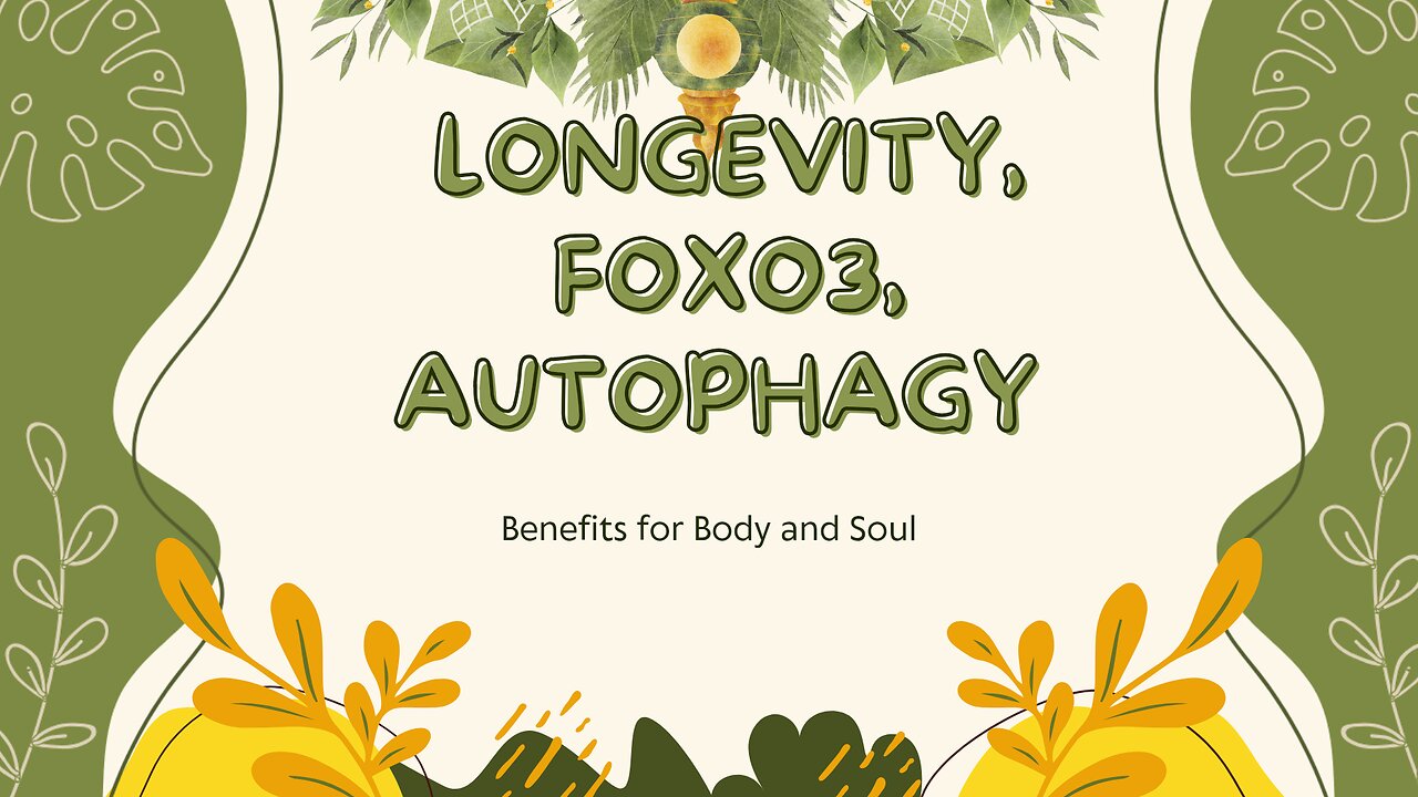 Longevity, Foxo3, & autophagy.