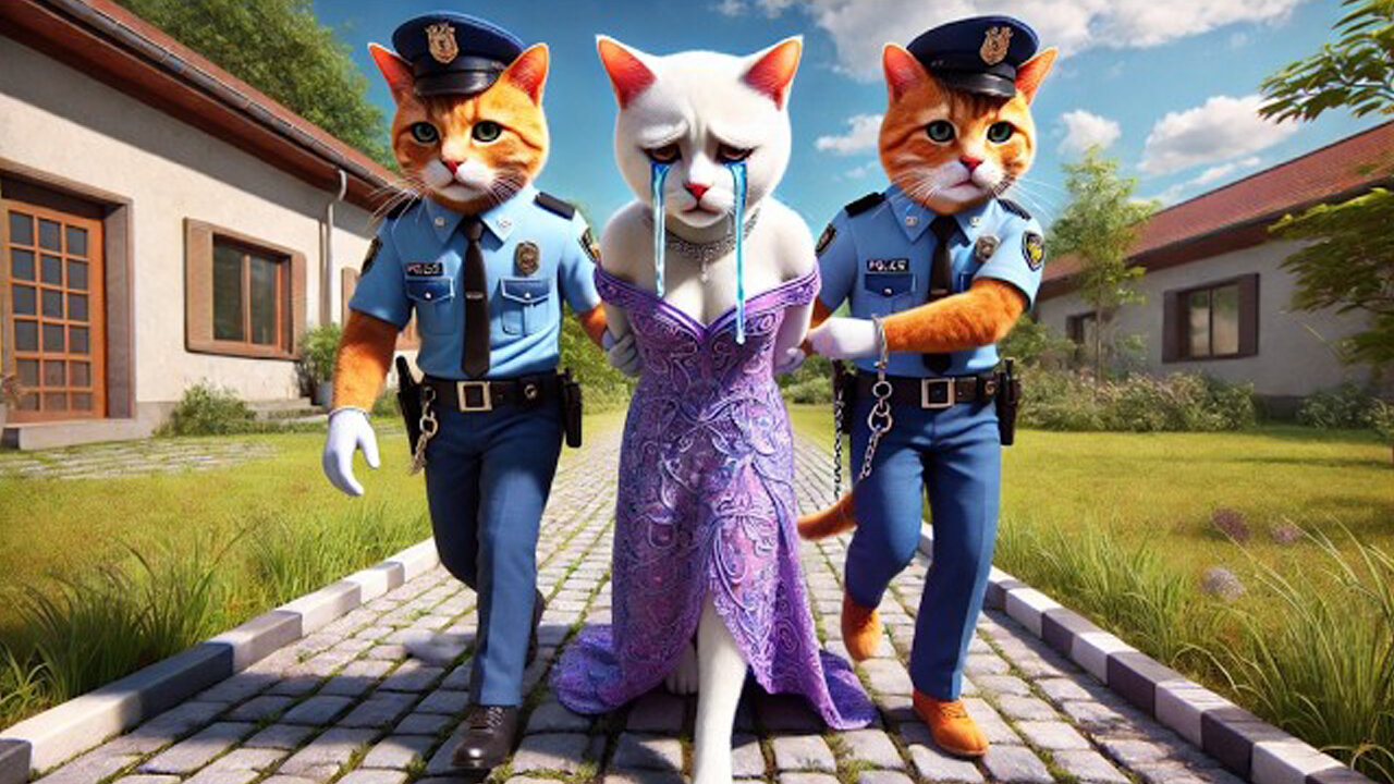 👿😾The malicious stepmother of the kitten and the revenge of the cat father💥#story#catshorts#aicat#ai