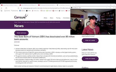 The “State Bank” Of Vietnam “De-activated” 86 MIL Accounts