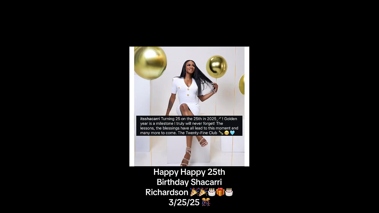 Happy 25th Birthday 🎉 🎉🎂🎁 Shacarri Richardson 🤩😍 #shacarririchardson