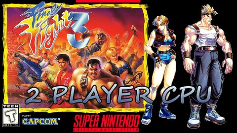 Final Fight 3 (Super NES) Dean Longplay - 2 Player CPU (1440p 60fps)