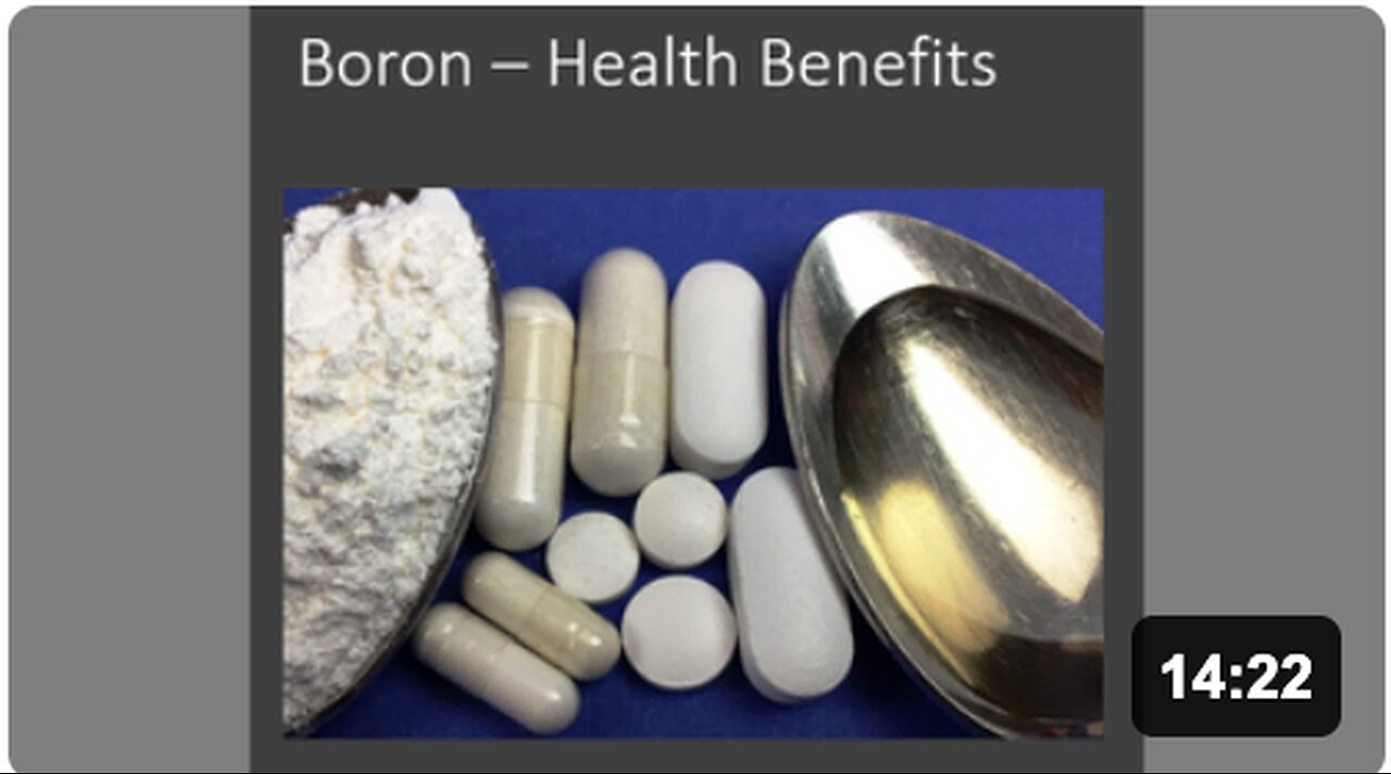 Boron Benefits - Hormones & Bones