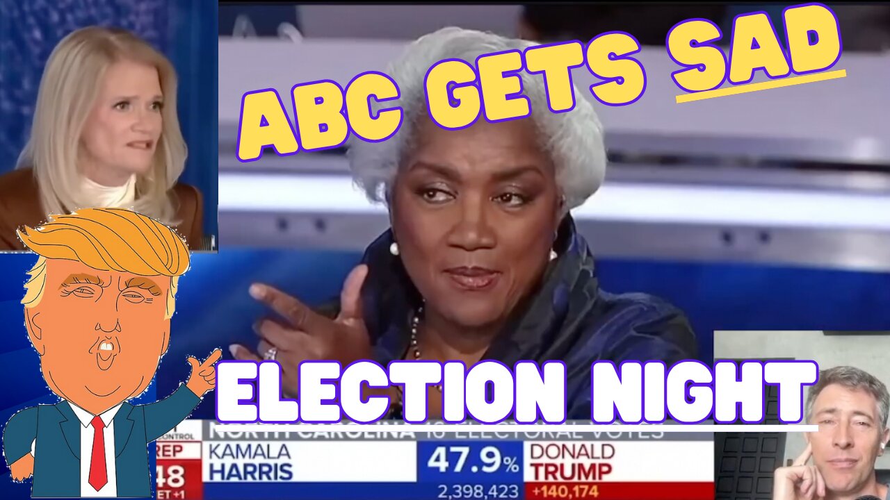 ABC News Election Night Coverage from Smug + Certain to Very Very SAD