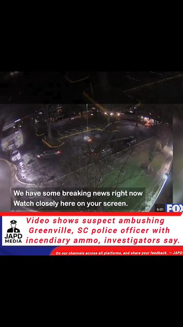 Suspect ambushing Greenville,SC police officer with incendiary ammo,investigators say. #Police #japd