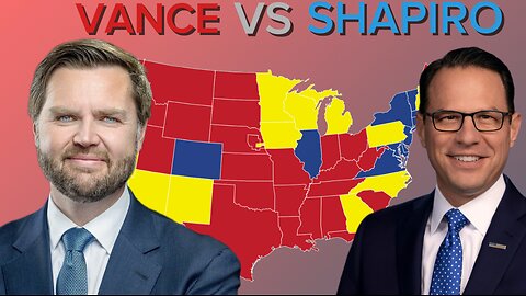 J.D. Vance VS Josh Shapiro 2028 Election Simulation