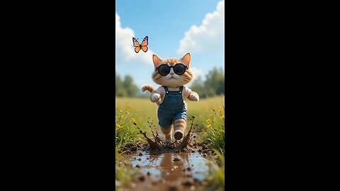 cat funny video