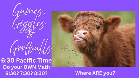 Games, Giggles & Goofballs - Saturday