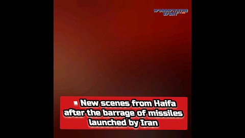 New scenes from Haifa after the barrage of missiles launched by Iran