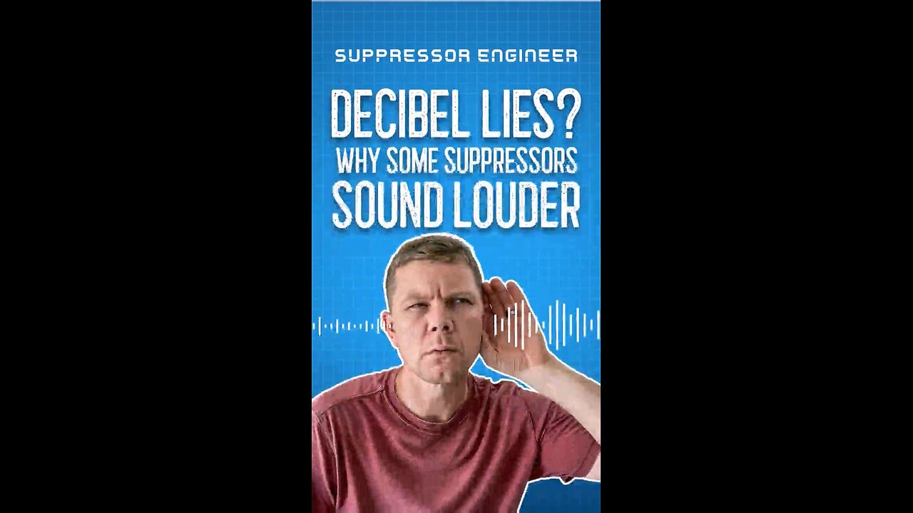 Why does one Suppressor sound louder side by side