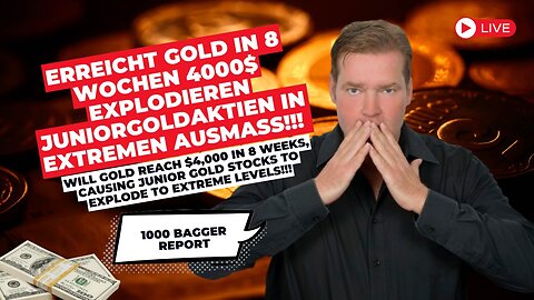 Erreicht Gold in 8 Wochen 4000$ explodieren Juniorgoldaktien in extremen Ausmaß!!!