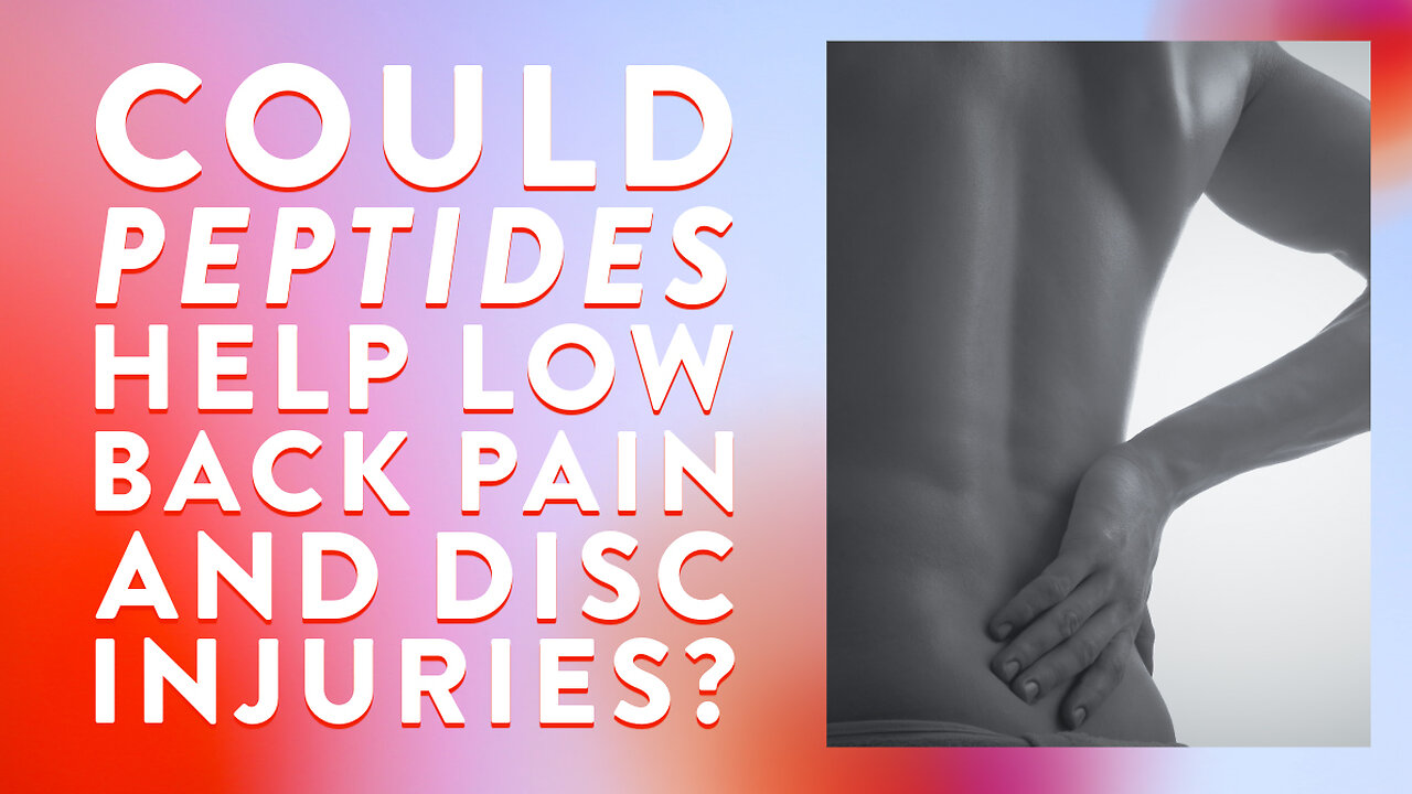 Could peptides help low back pain and disc injuries?