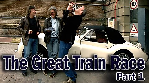 Top Gear Classic - Steam Train Vs Motorbike Vs Jaguar - Part 1