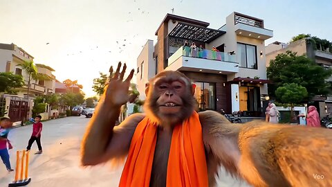 monkey vlogging in rajabbutt