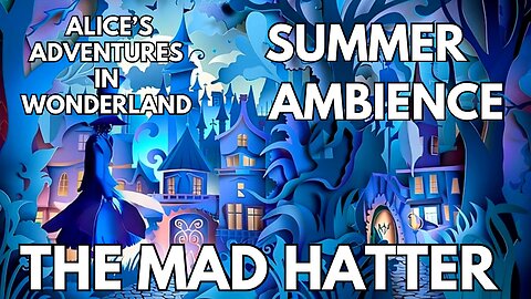 🍄The Mad Hatter Ambience | Summer English Birdsong & Woodland Breezes | ASMR 4K Ambience