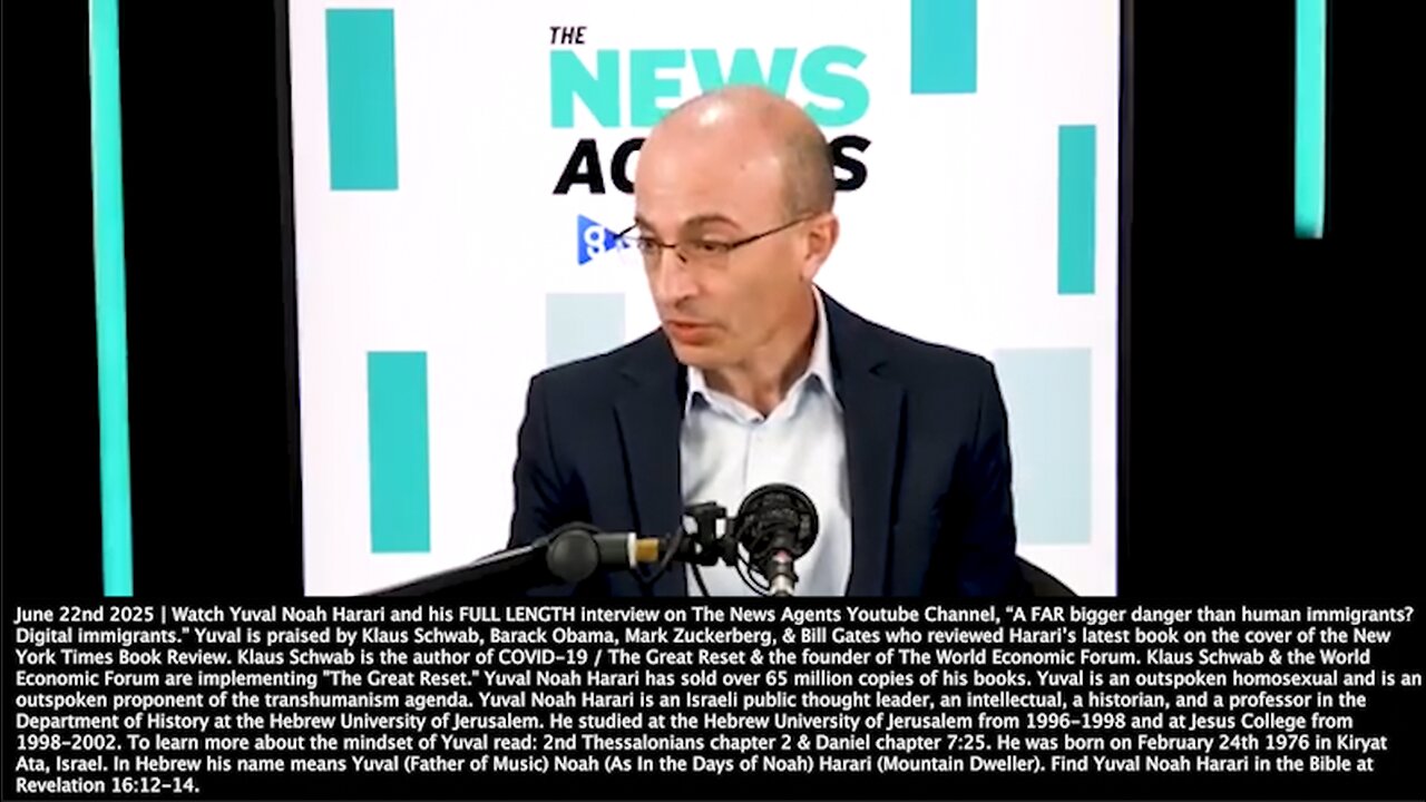 Yuval Noah Harari | "It's the End of Human History As We Know It. We Will Have Billions of AIs. Think About It As Millions & Billions of Digital Agents. We Will Have AIs Telling People What the Bible Says." (June 22nd 2025)