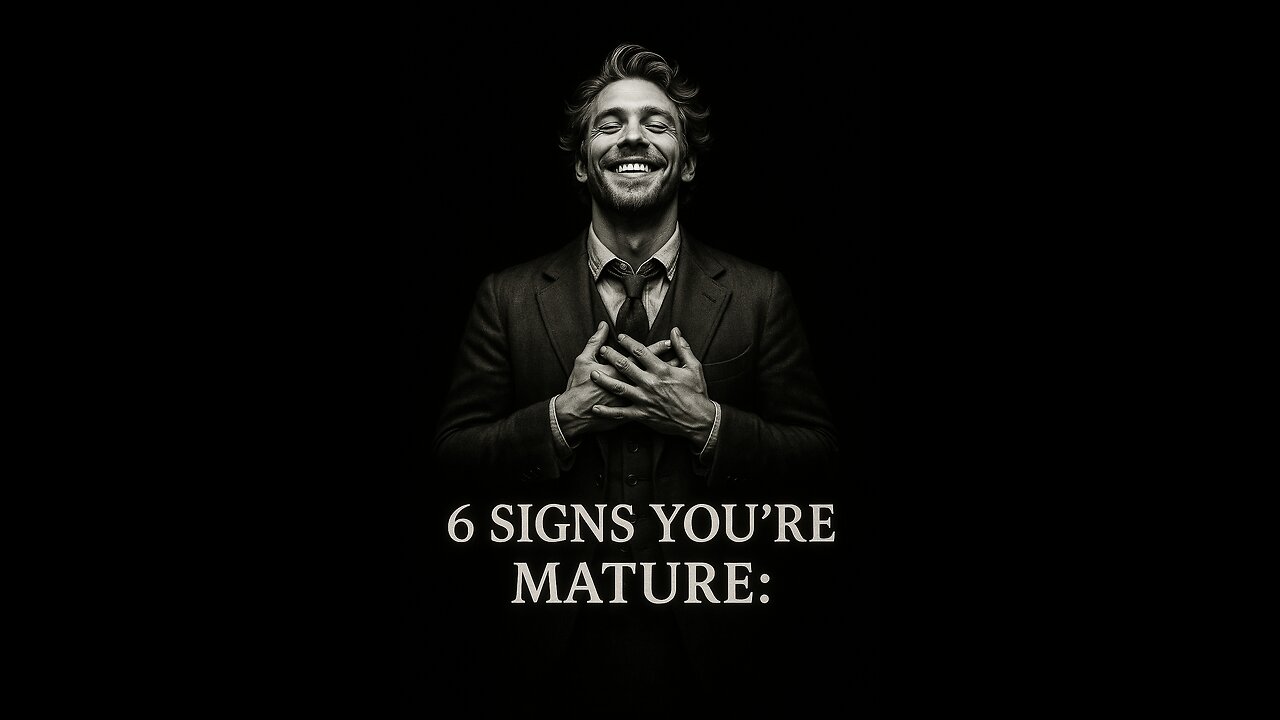 6 Signs that you are Mature Enough🧠 😶‍🌫👁