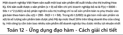 Một doanh nghiệp Việt Nam sản xuất một loại sản phẩm để xuất khẩu cho thị trường Hoa Kỳ