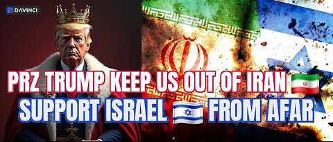 NO FOREVER WARS, Out of IRAN, SUPPORT Israel at Arm's Length