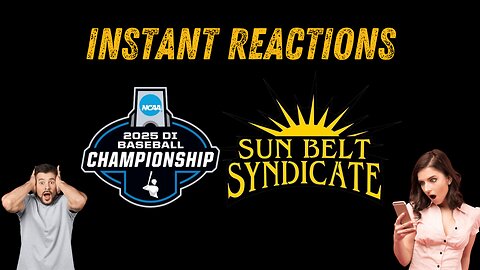 Instant Reactions - NCAA Baseball Championship