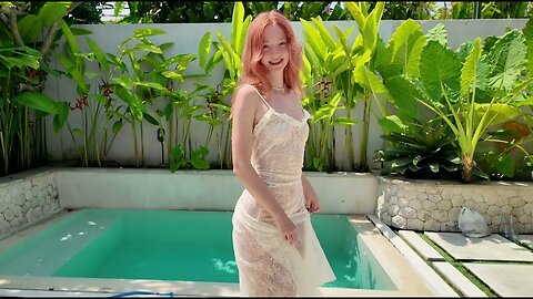 [4K] Try On Haul | Styling a White Fishnet Dress with Alice