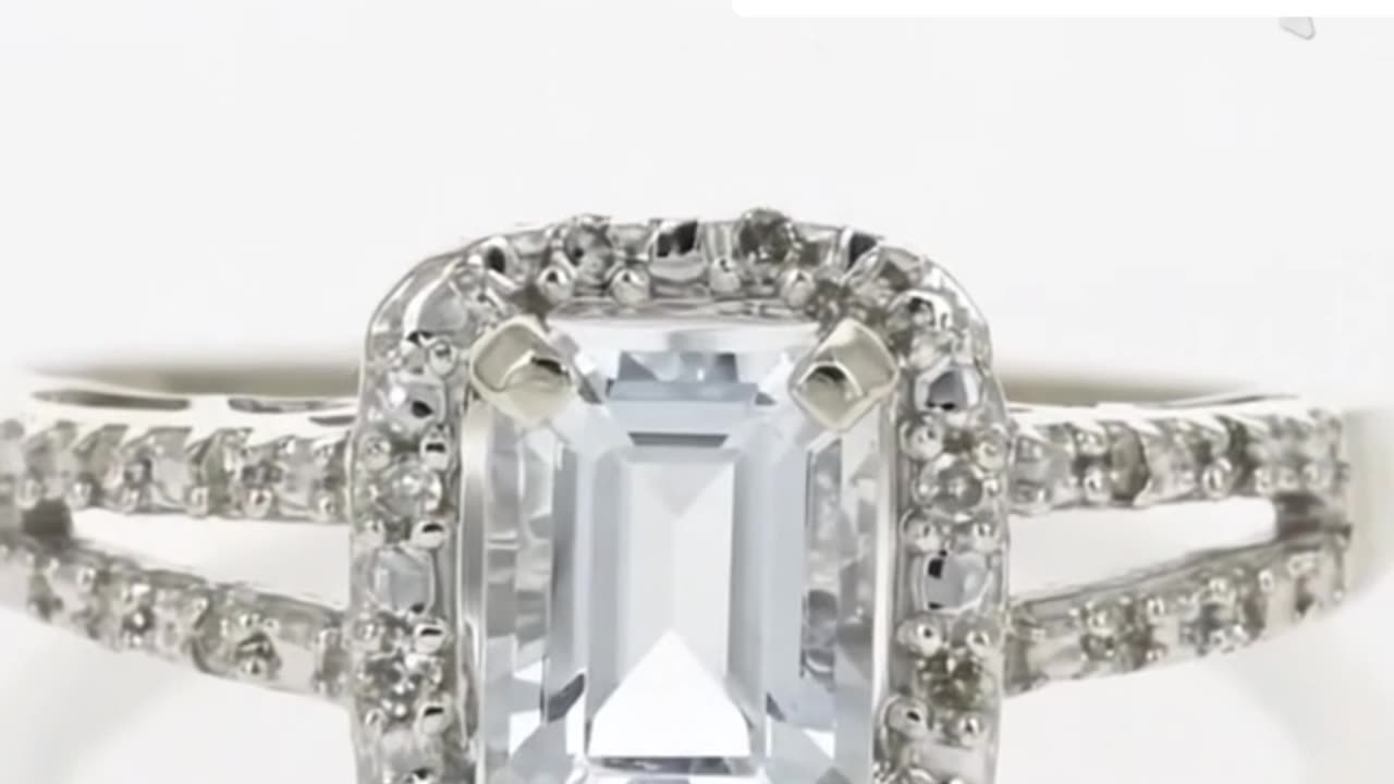 Emerald Cut Aquamarine Ring