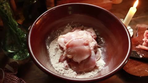 Historical Recipes-Cooking Dinner 200 Years Ago, 1824 Fried Chicken Part 1