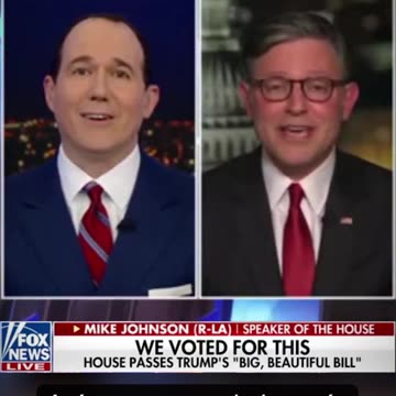Speaker Johnson says President Trump called him during the voting on the Big Beautiful Bill